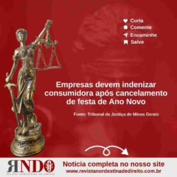 Empresas devem indenizar consumidora após cancelamento de festa de Ano Novo