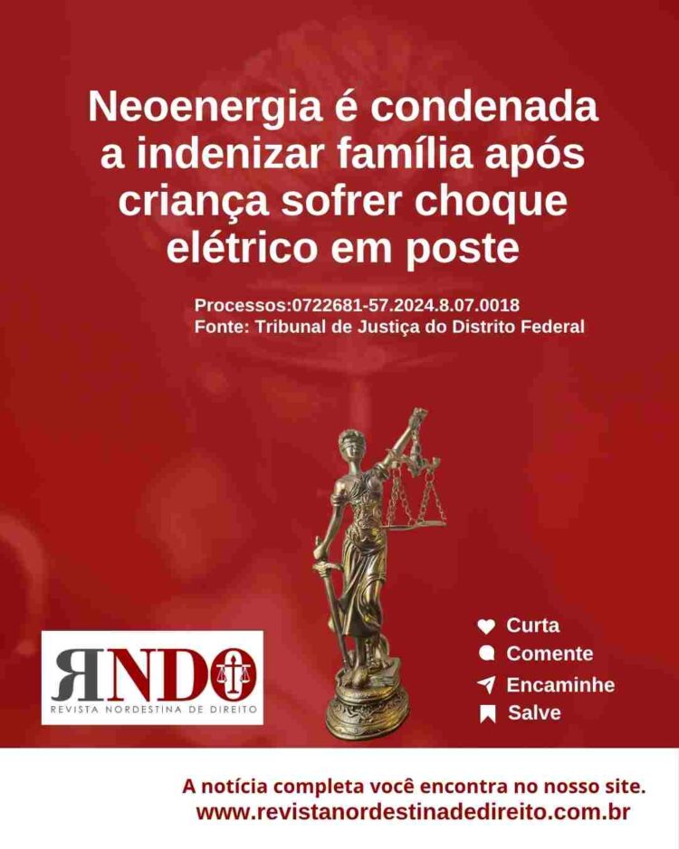 Neoenergia é condenada a indenizar família após criança sofrer choque elétrico em poste