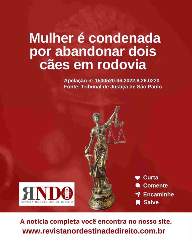 Mulher é condenada por abandonar dois cães em rodovia
