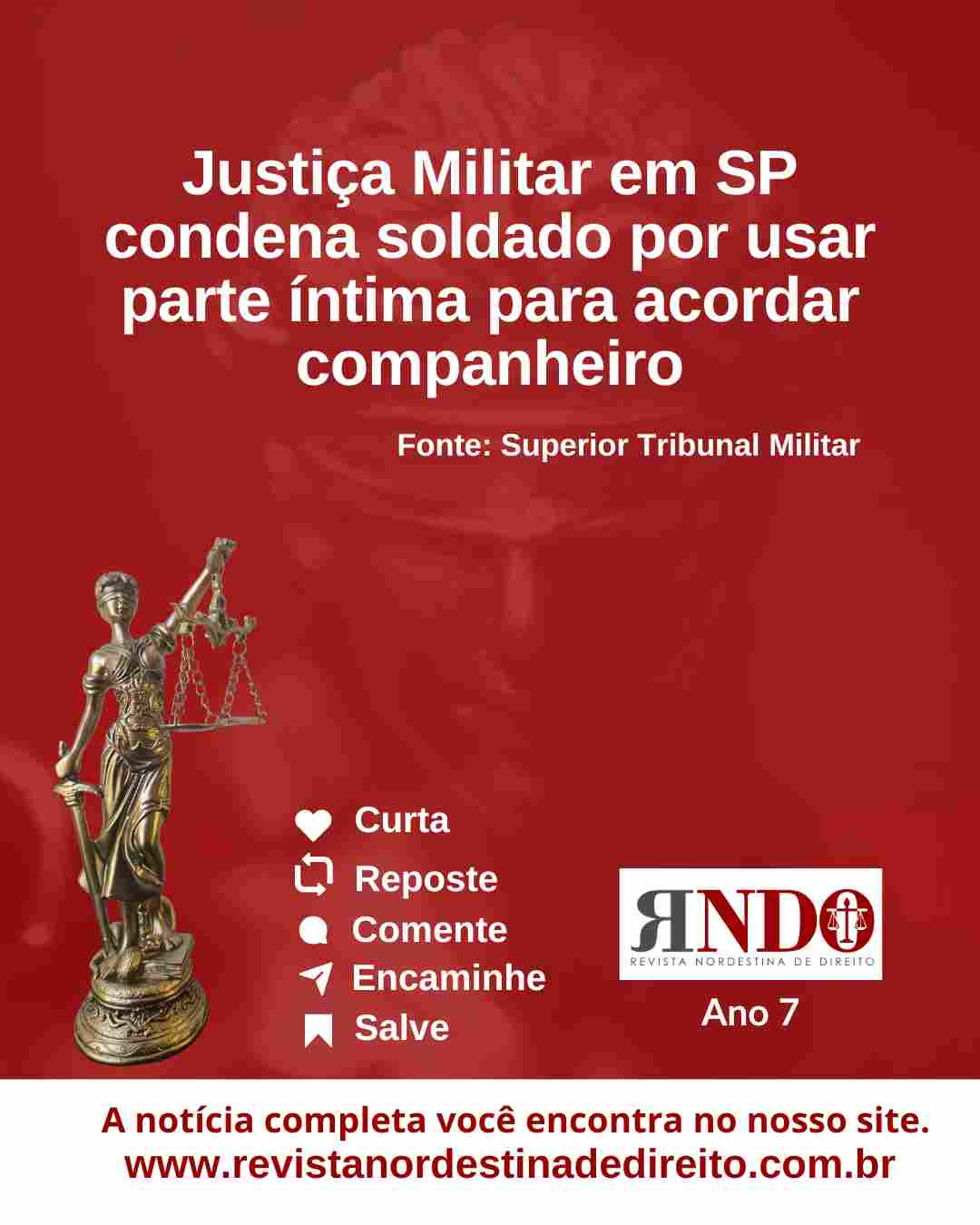 Justiça Militar em SP condena soldado por usar parte íntima para acordar companheiro