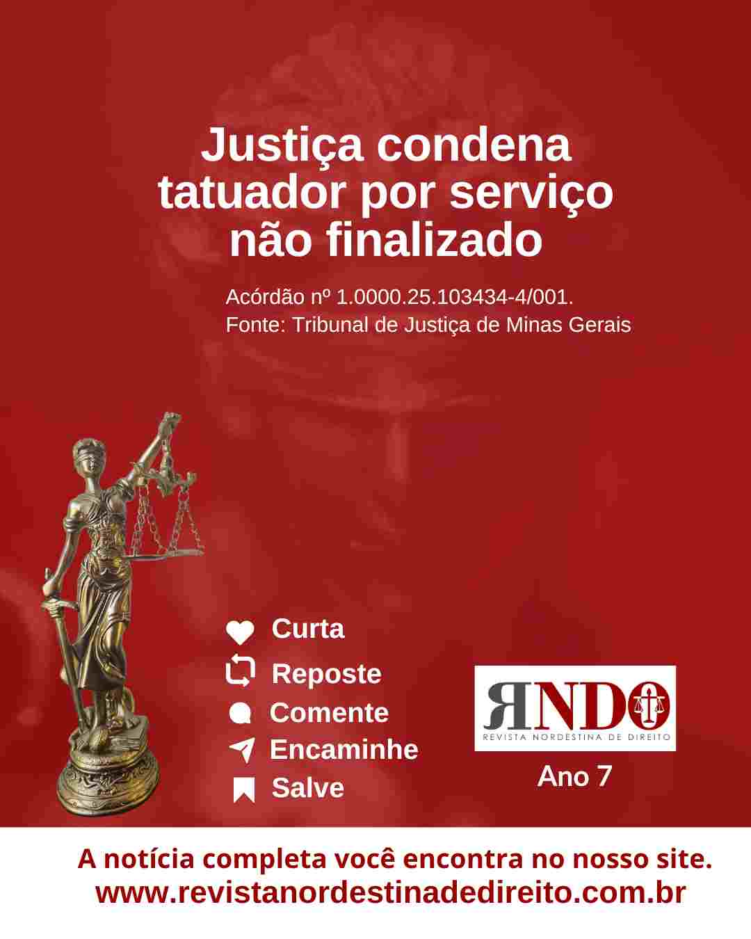 Justiça condena tatuador por serviço não finalizado