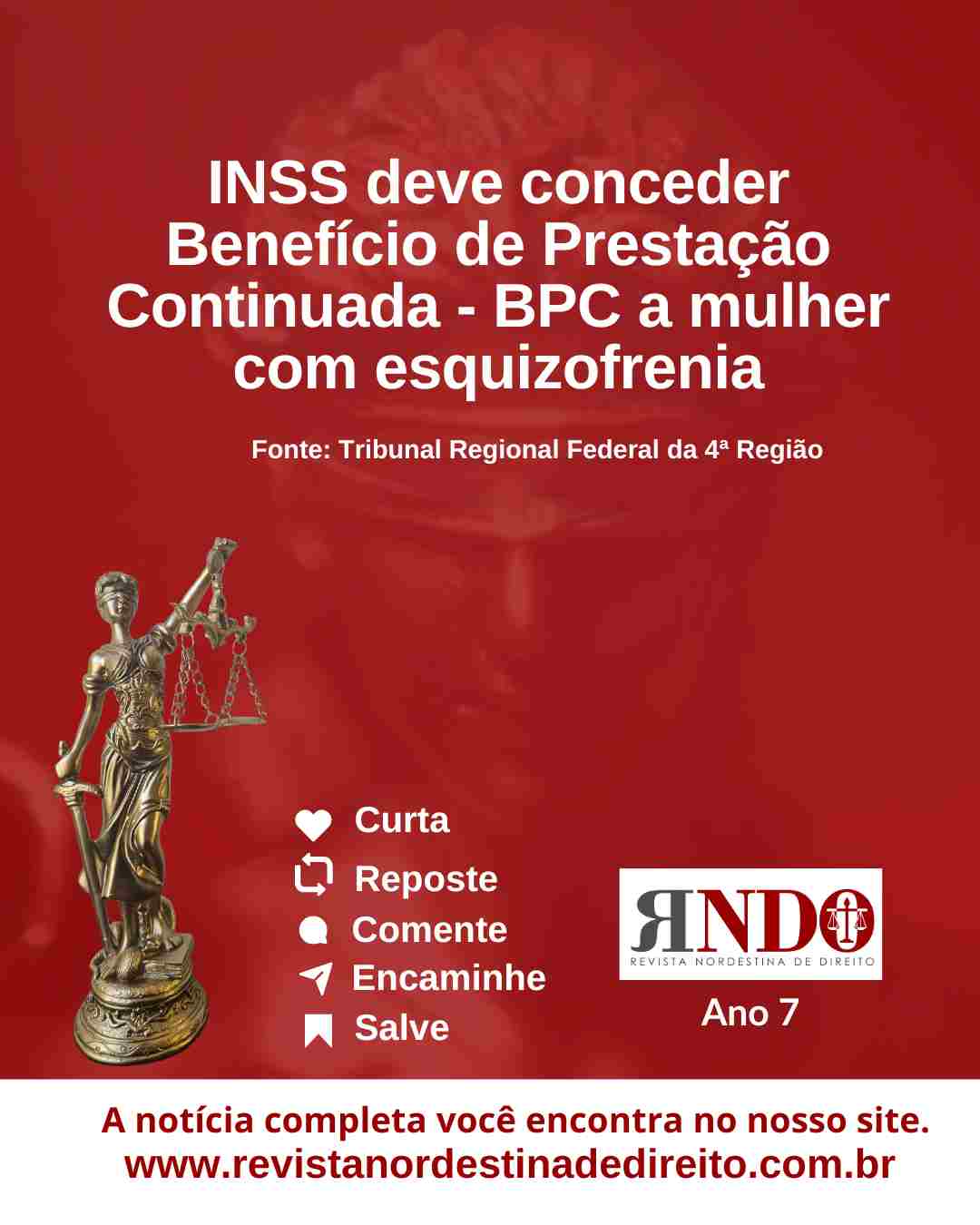 INSS deve conceder BPC a mulher com esquizofrenia