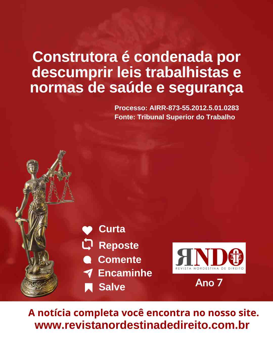 Construtora é condenada por descumprir leis trabalhistas e normas de saúde e segurança