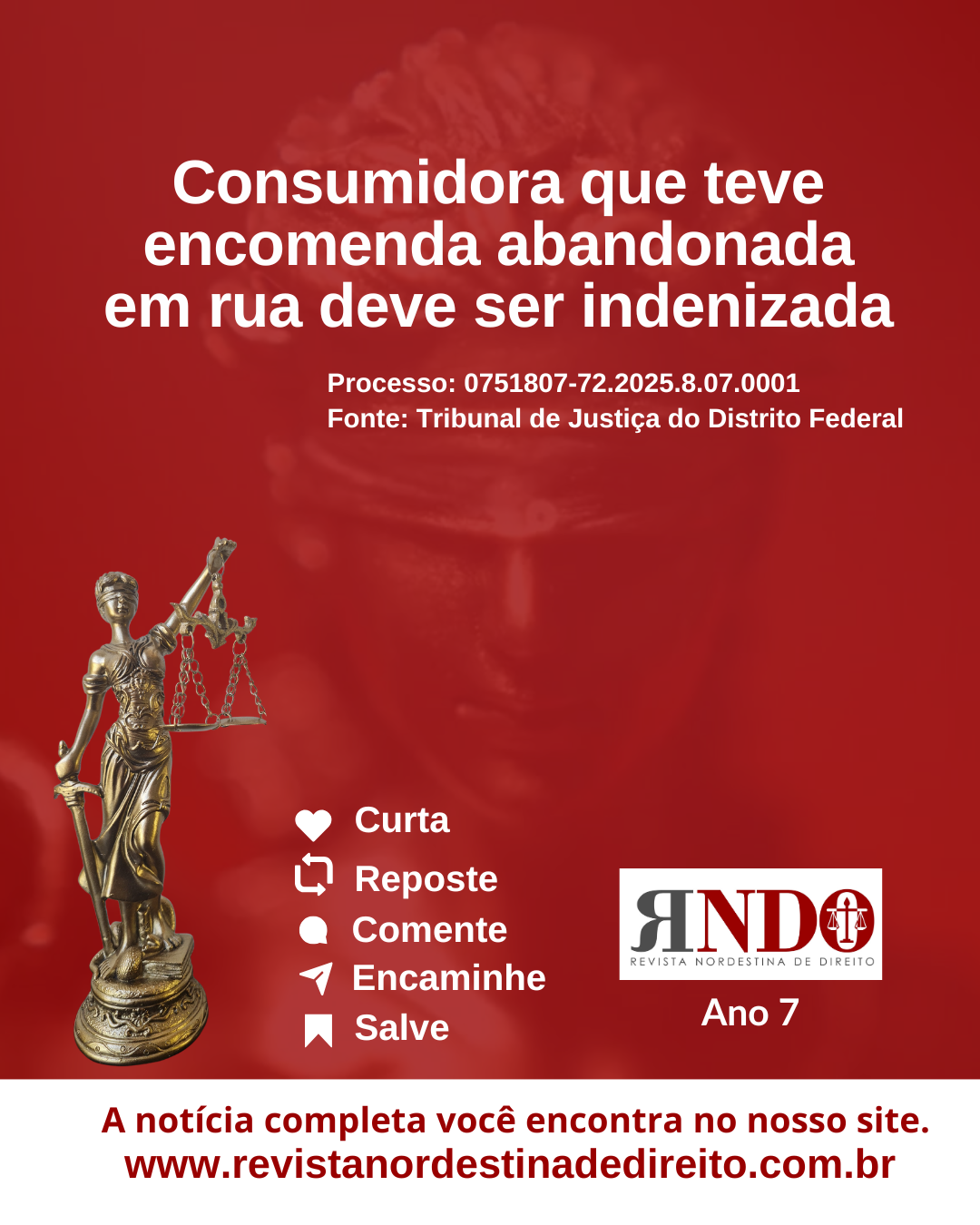 Consumidora que teve encomenda abandonada em rua deve ser indenizada