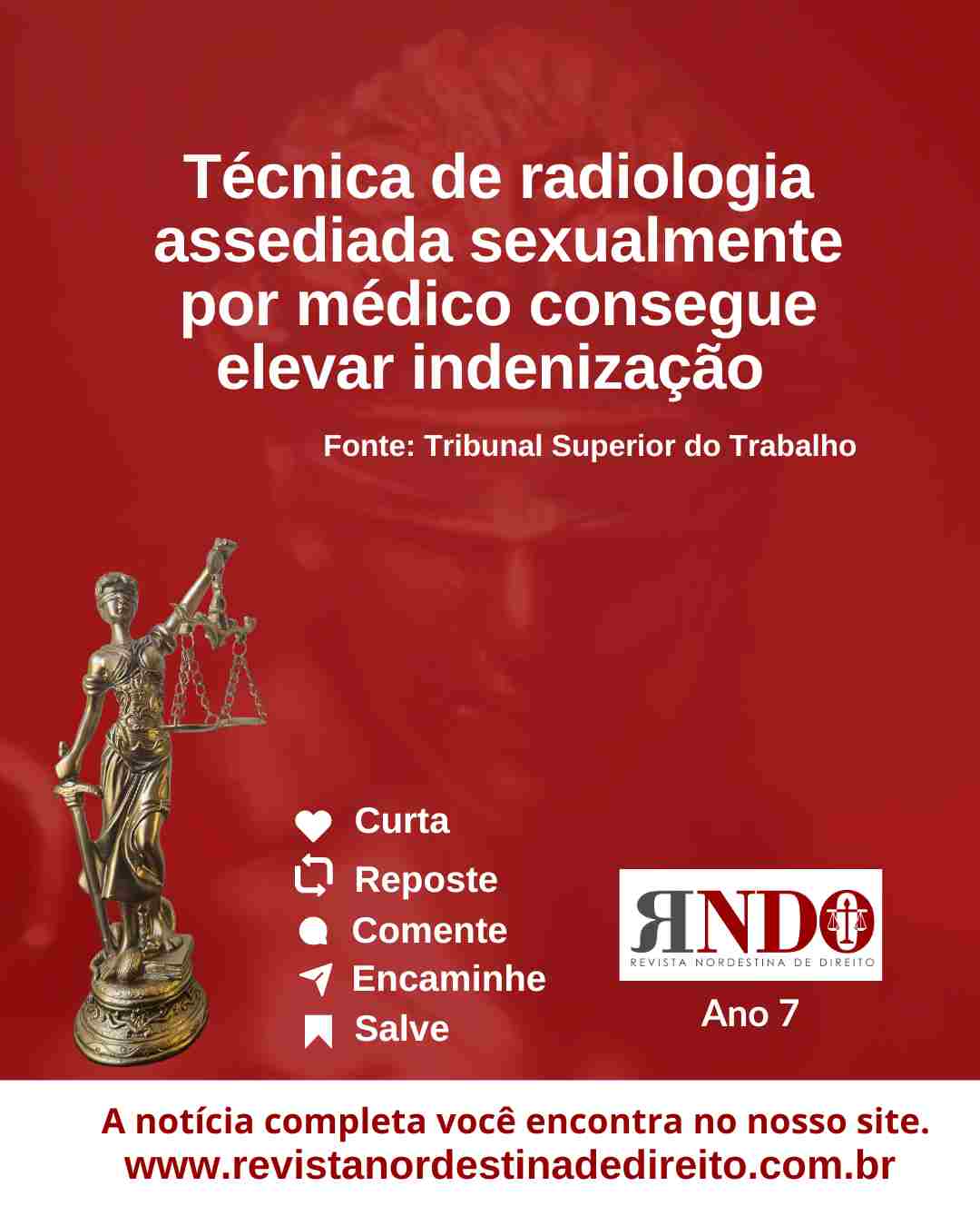 Técnica de radiologia assediada sexualmente por médico consegue elevar indenização